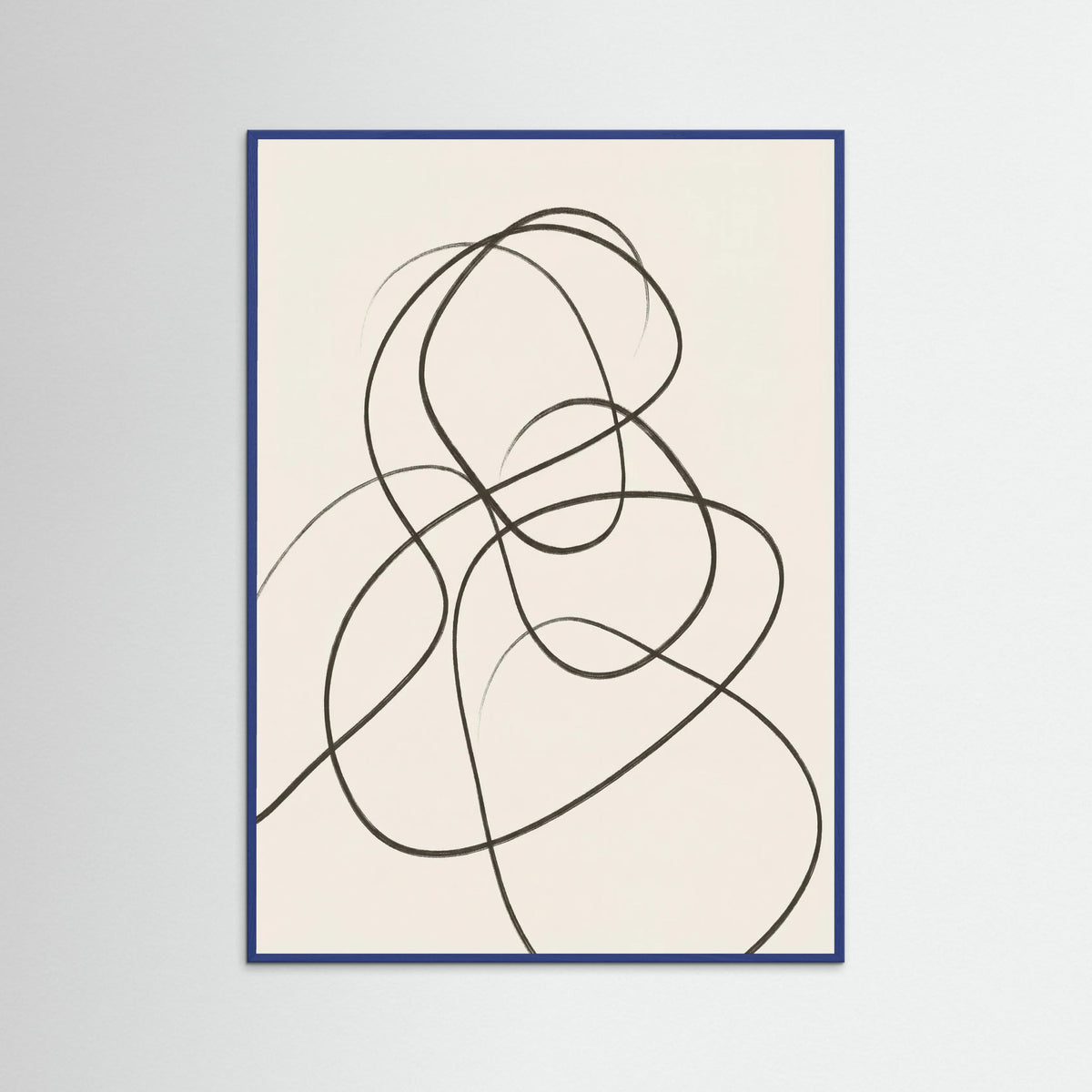 Blue Wood Fluid Contours