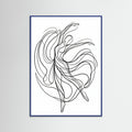 Blue Wood Fluid Embrace