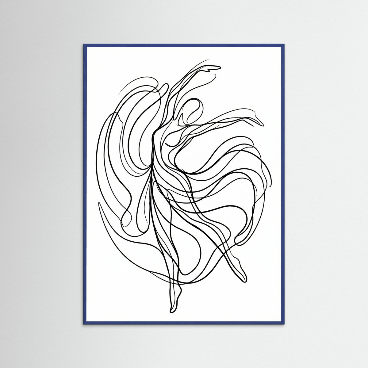 Blue Wood Fluid Embrace