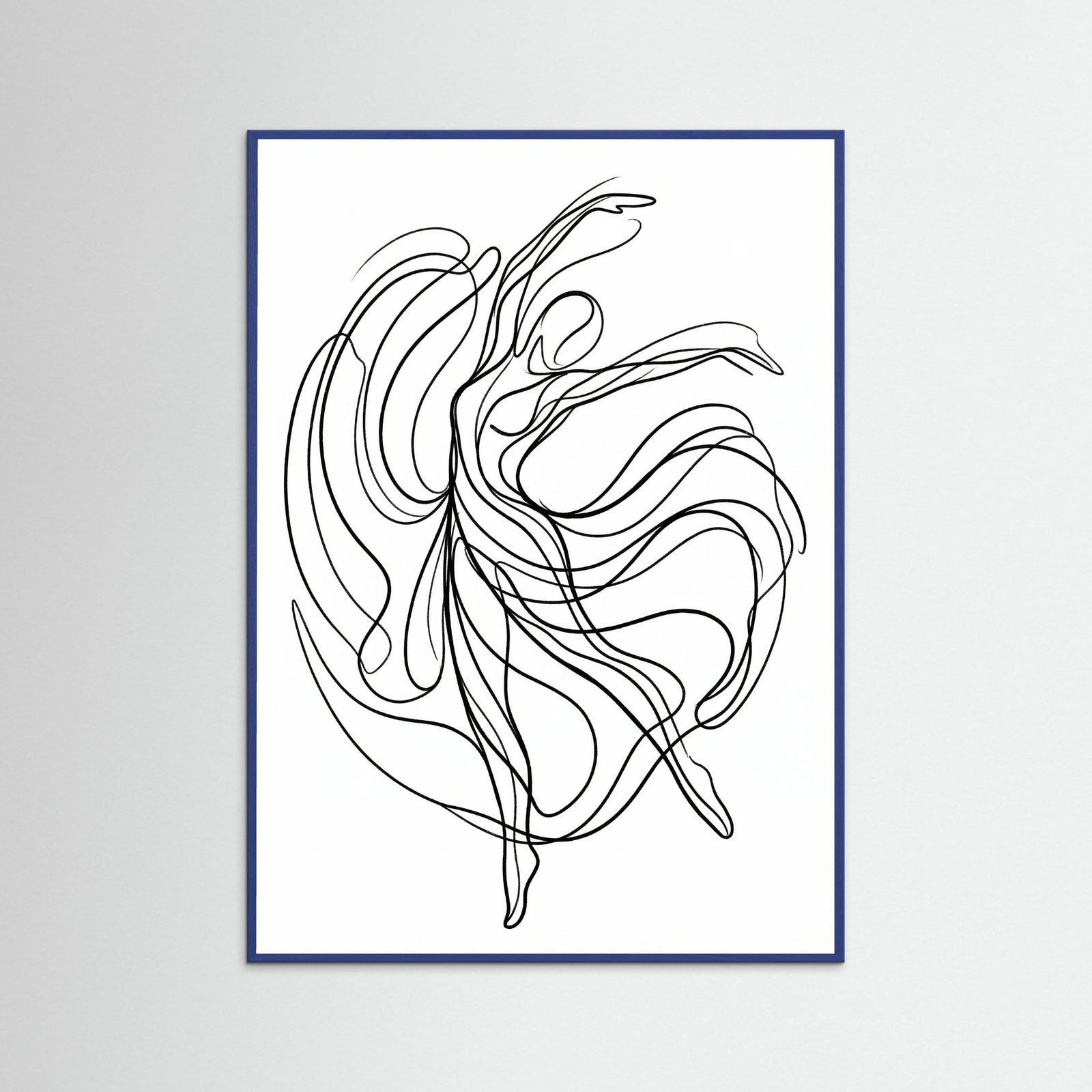Blue Wood Fluid Embrace