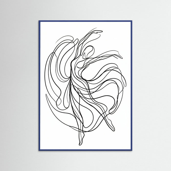 Blue Wood Fluid Embrace