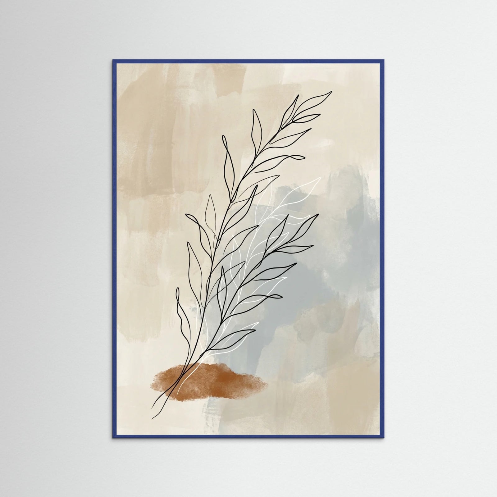 Blue Wood Fluid Form