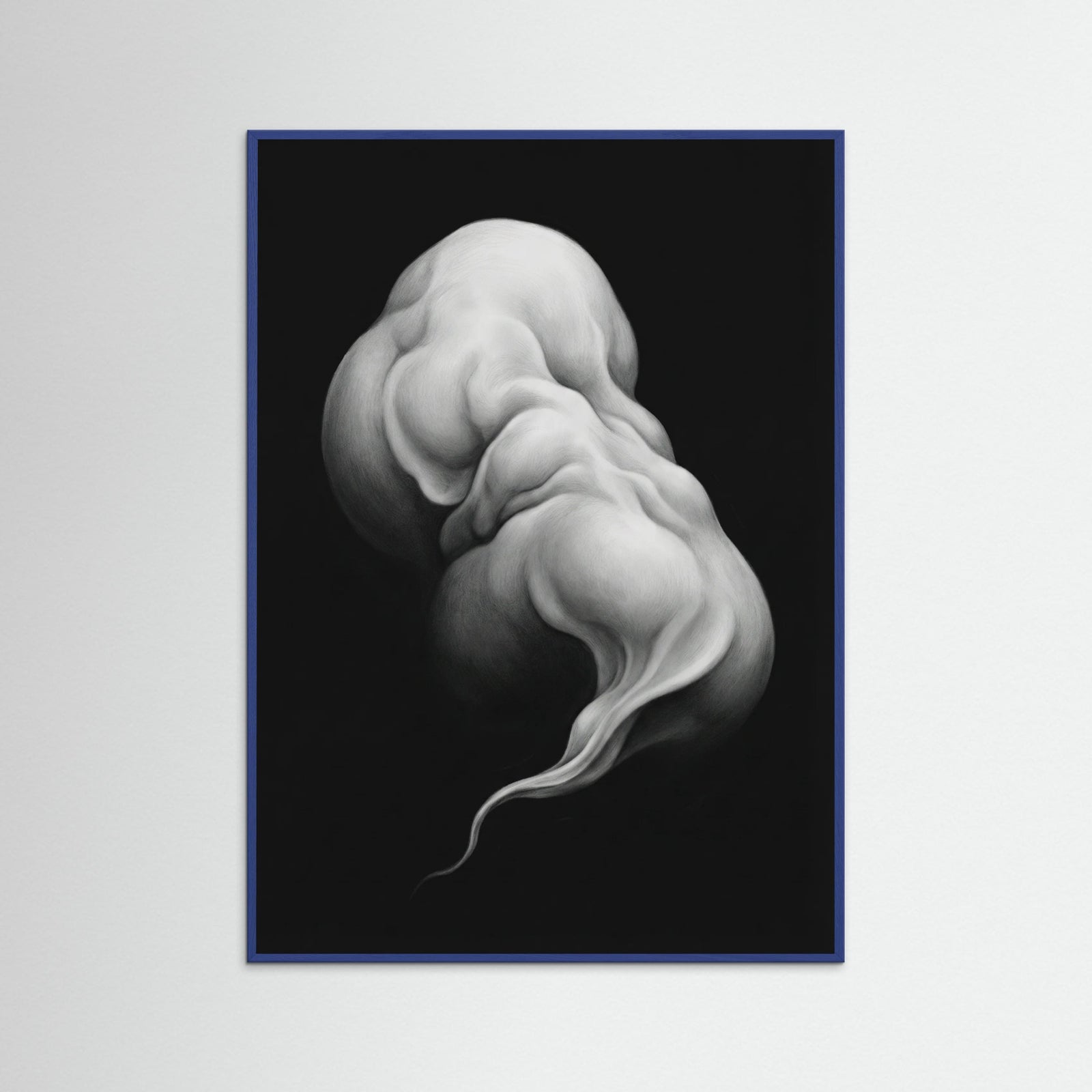 Blue Wood Fluid Forms