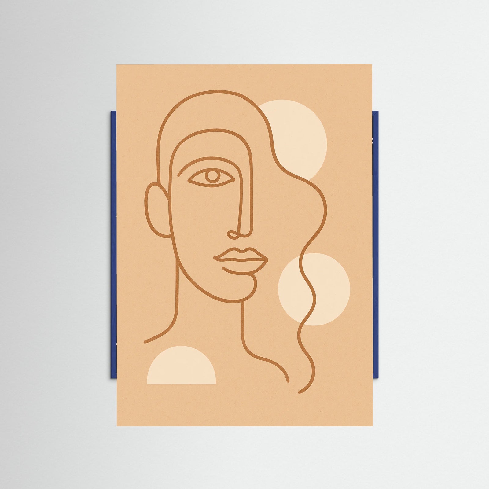 Blue Wood Fluid Silhouette