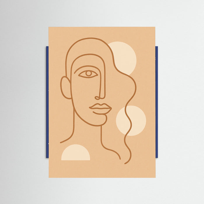 Blue Wood Fluid Silhouette