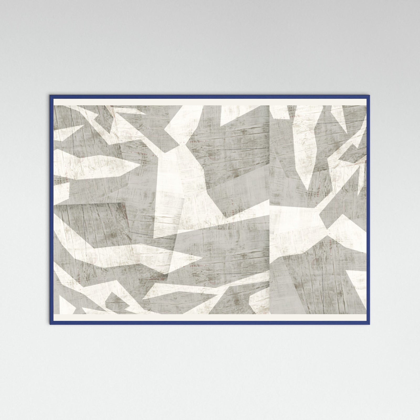 Blue Wood Fractured Light 2 Poster