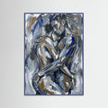 Blue Wood Fragmented Gaze