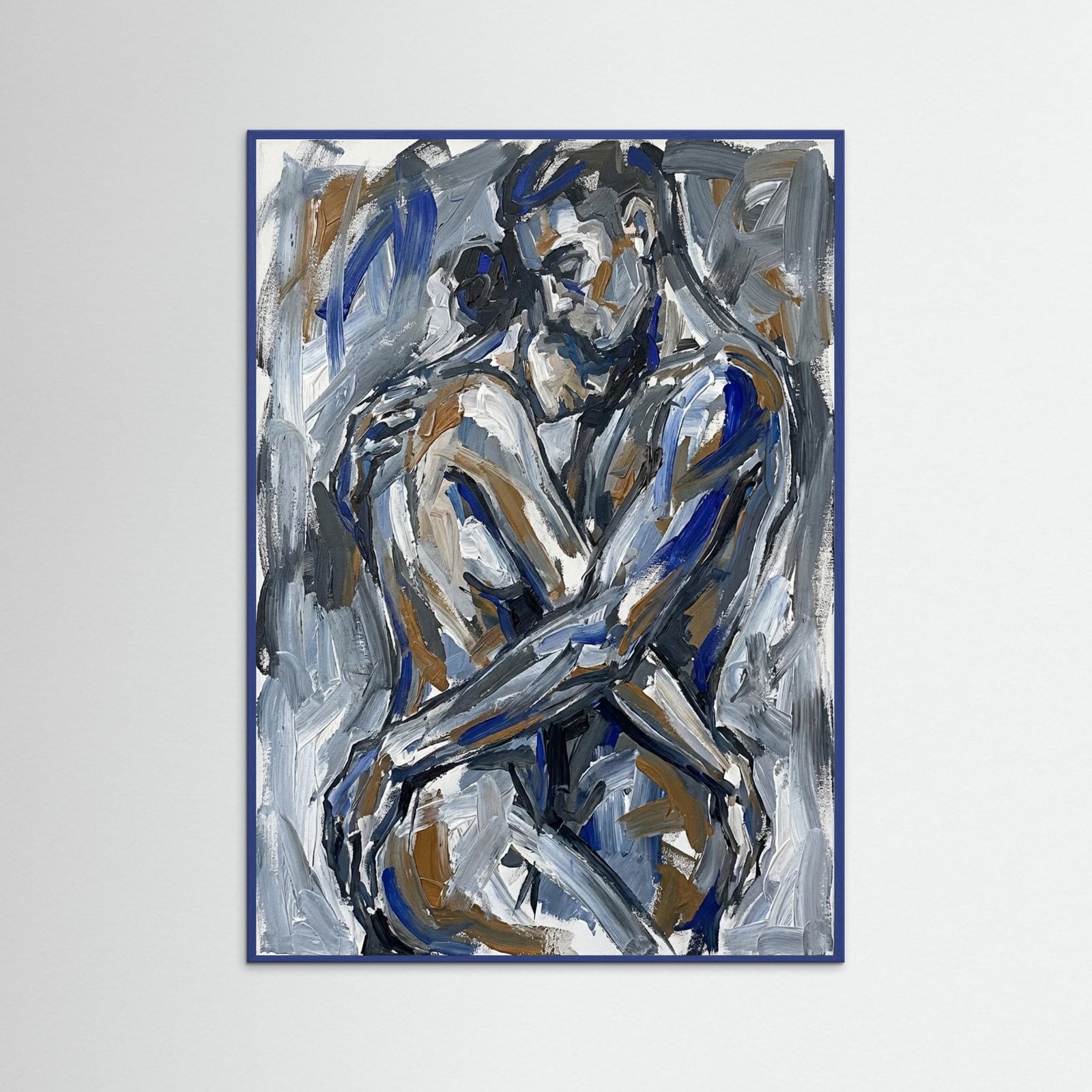 Blue Wood Fragmented Gaze