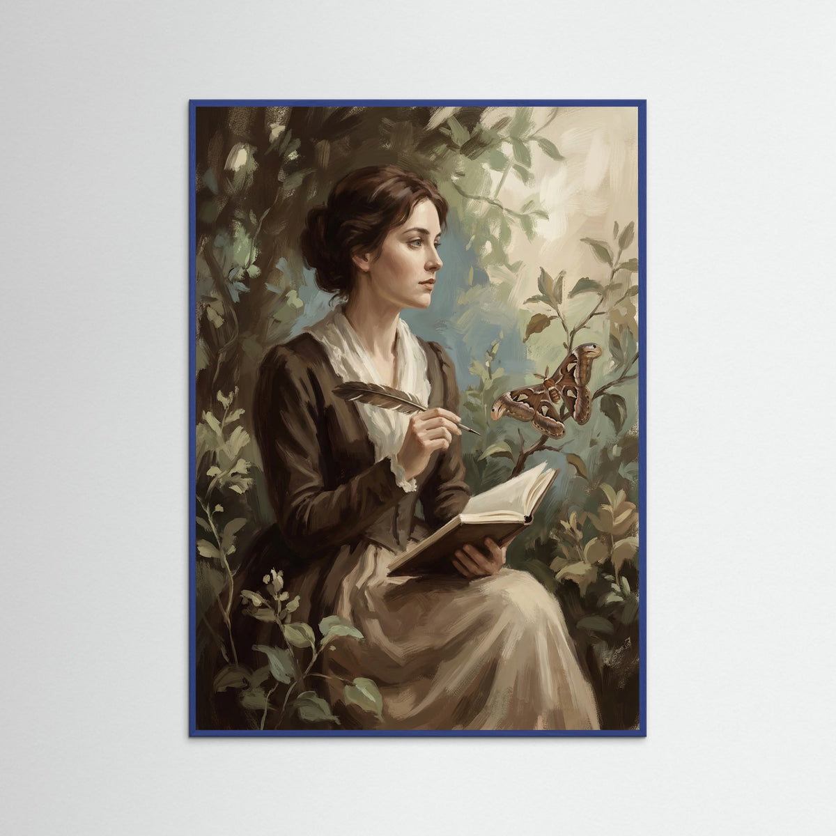 Blue Wood Fridas Parrots