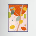 Blue Wood Friendly Colors Hilma 5 Poster