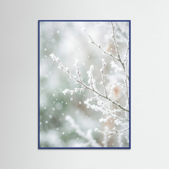Blue Wood Frosted Pines