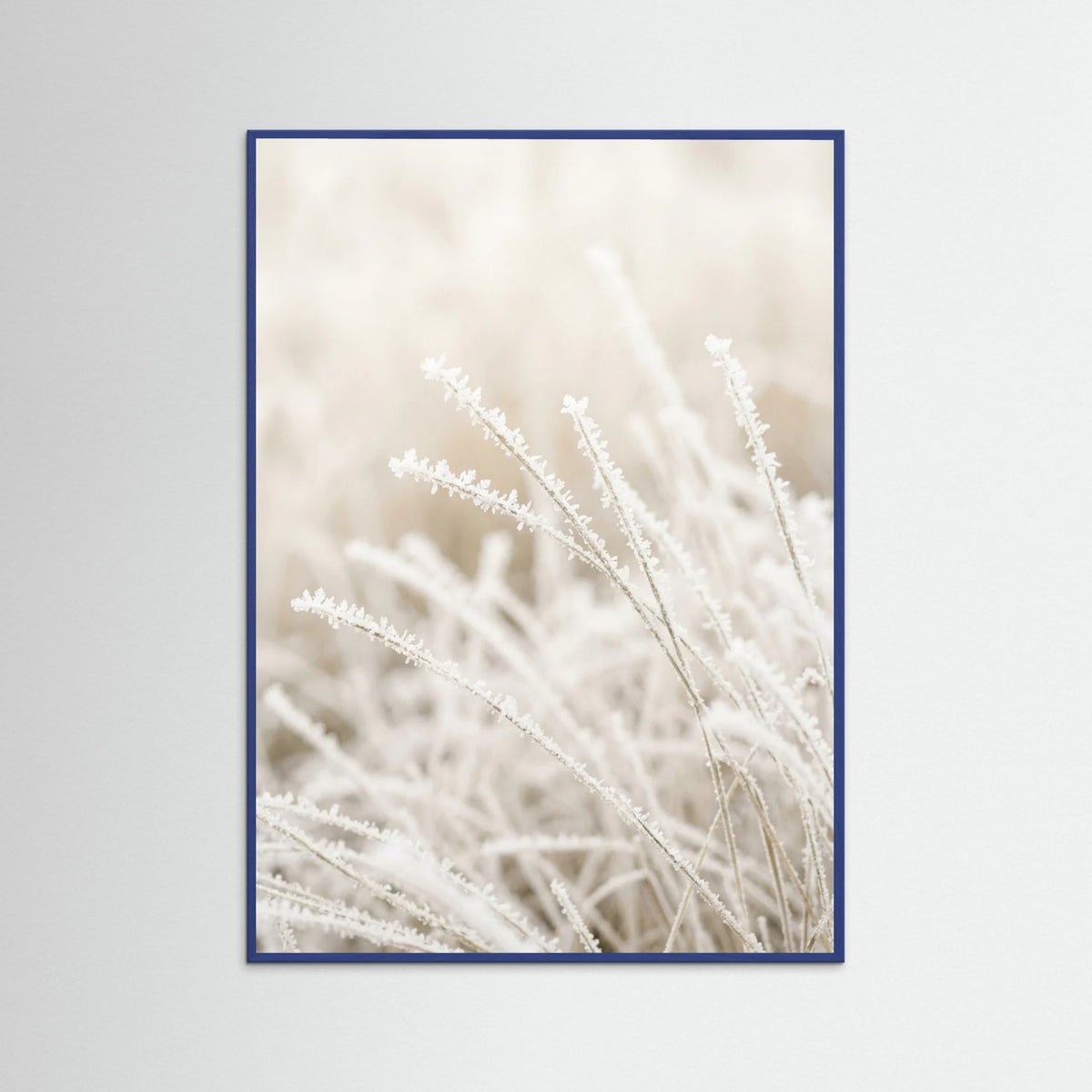 Blue Wood Frosted Whispers