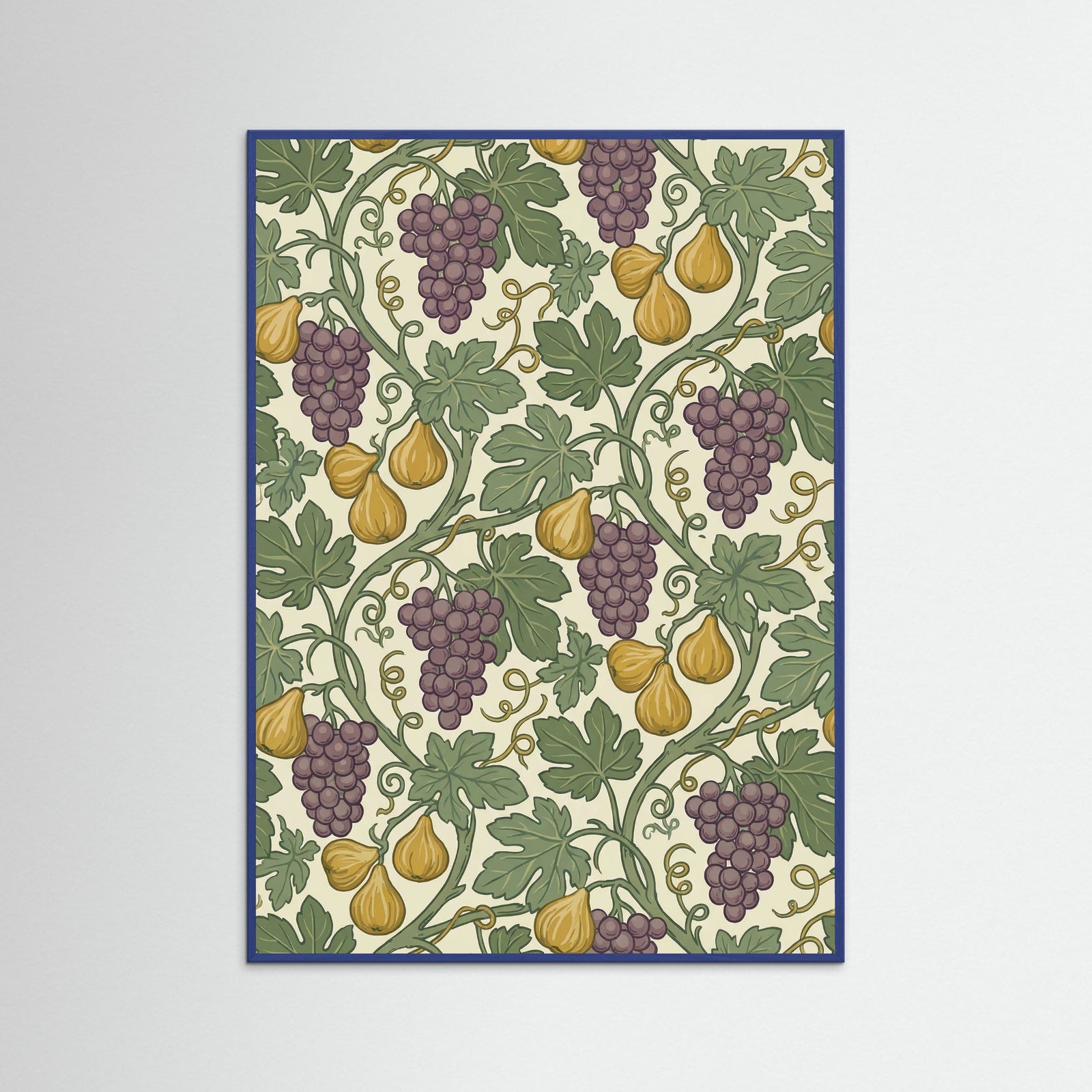 Blue Wood Garden Trellis Motif