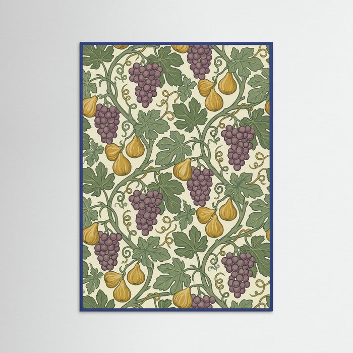 Blue Wood Garden Trellis Motif