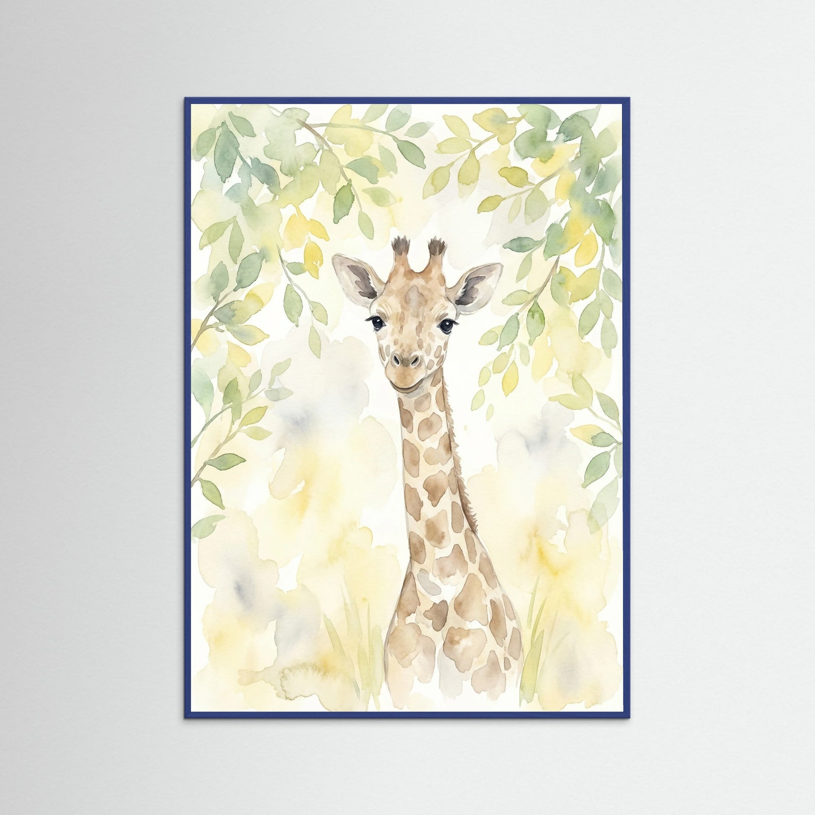 Blue Wood Gentle Baby Elephant