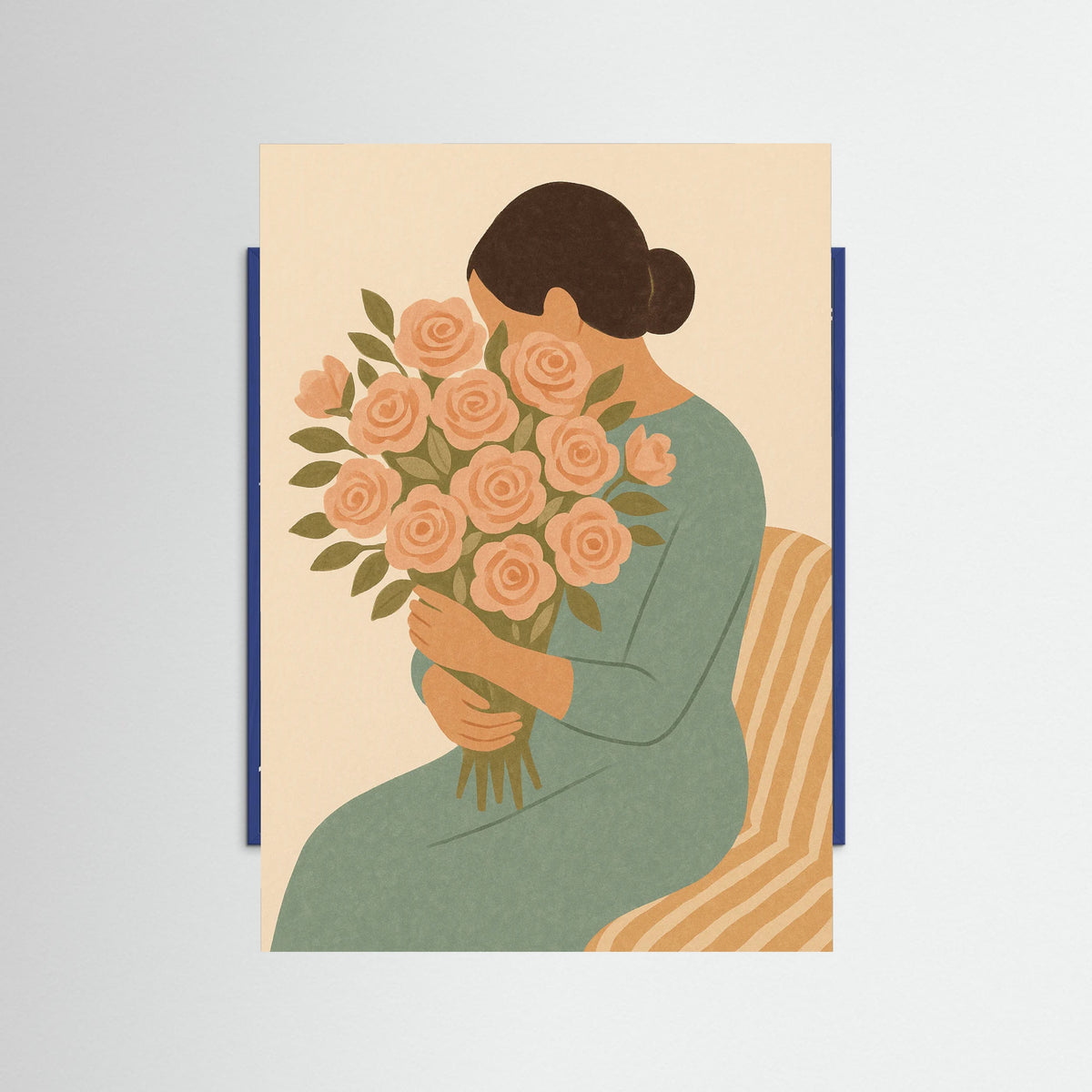 Blue Wood Gentle Cradle