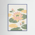 Blue Wood Gentle Floral Cascade