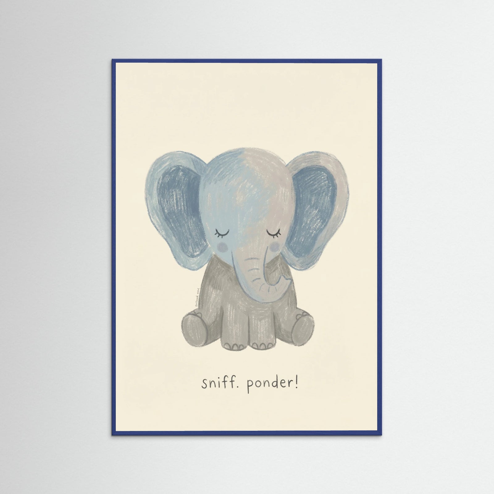 Blue Wood Gentle Lion Cub