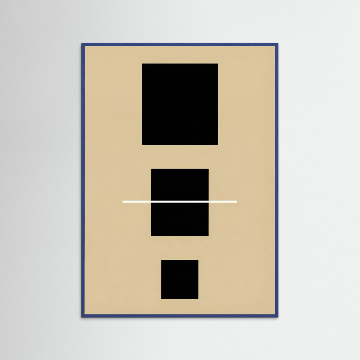 Blue Wood Geometric Balance