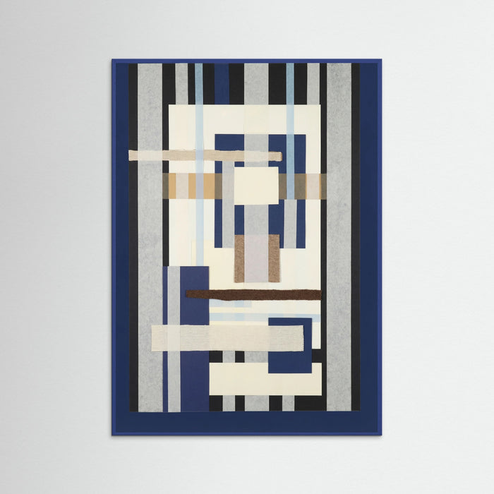 Blue Wood Geometric Blues