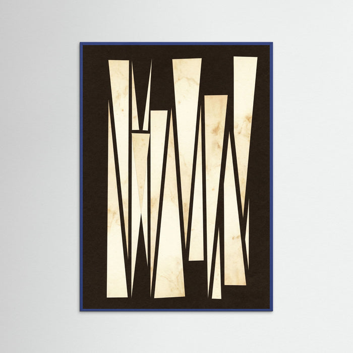 Blue Wood Geometric Contrasts