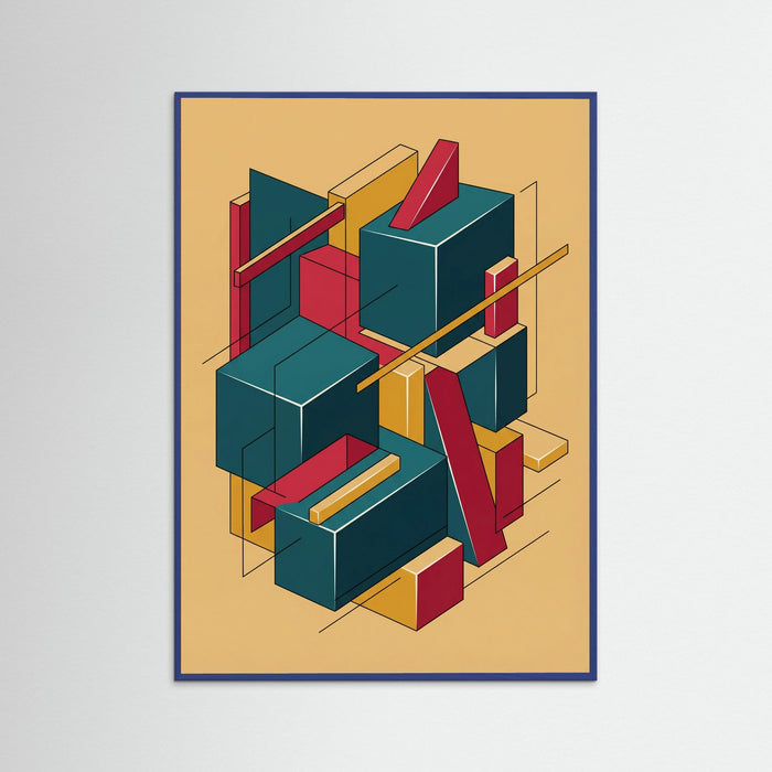 Blue Wood Geometric Deconstruction