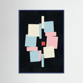 Blue Wood Geometric Focus