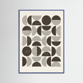 Blue Wood Geometric Rhythms