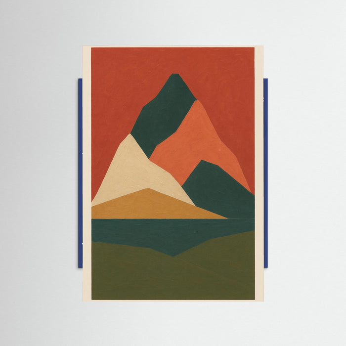 Blue Wood Geometric Wilderness