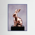 Blue Wood Gilded Playmate