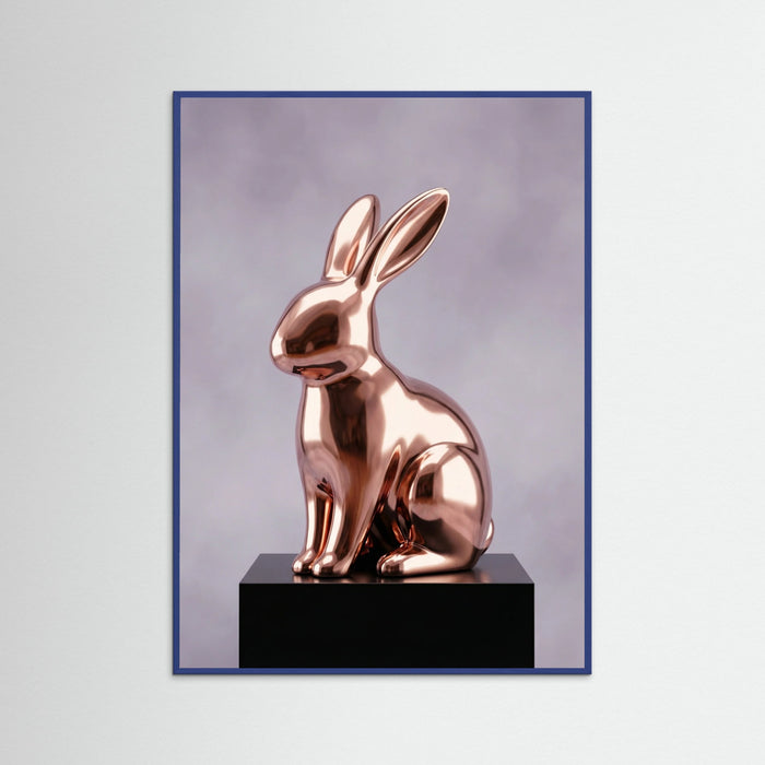 Blue Wood Gilded Playmate