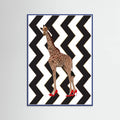Plakat Giraffe Heels zigzag – plakat i druk artystyczny