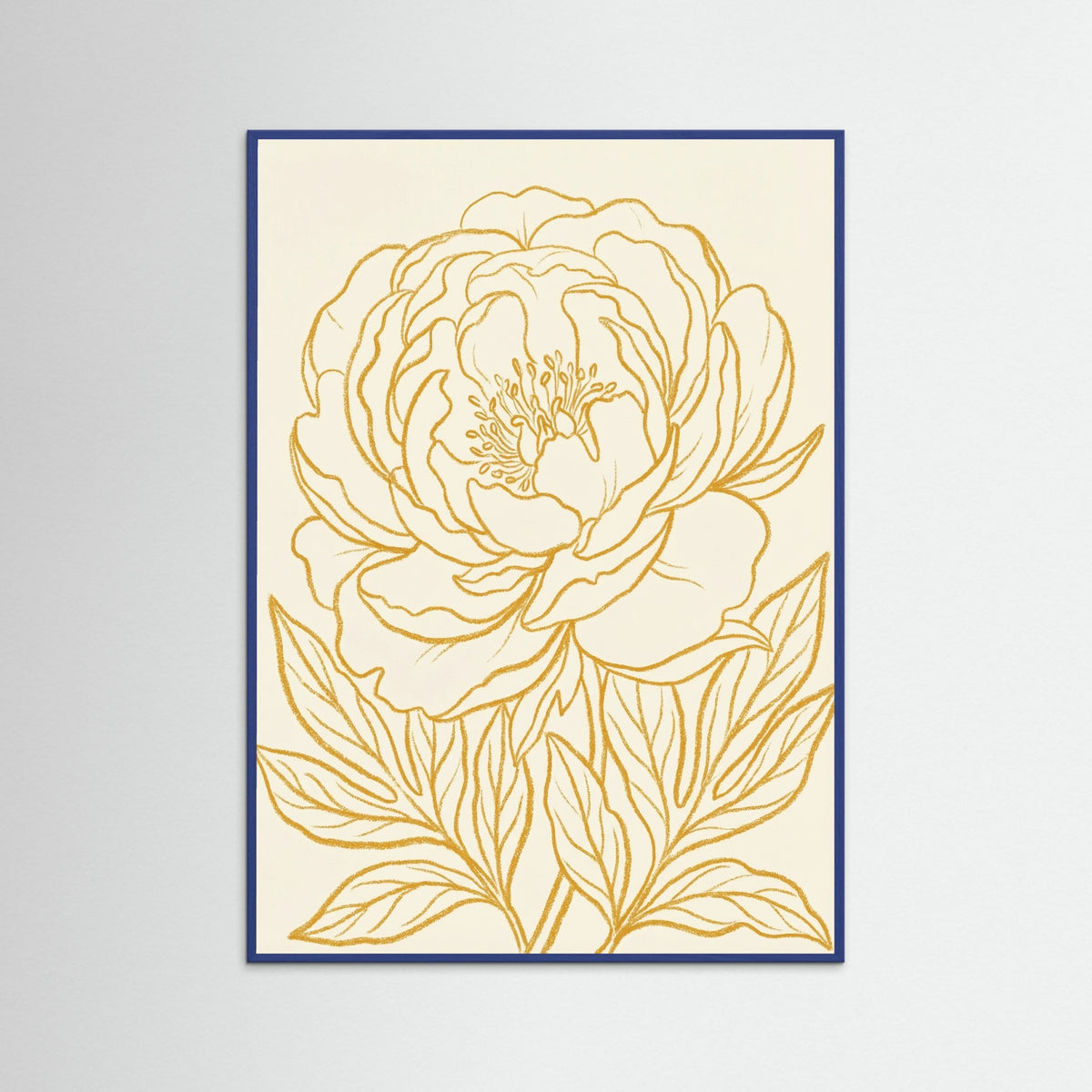 Blue Wood Golden Bloom