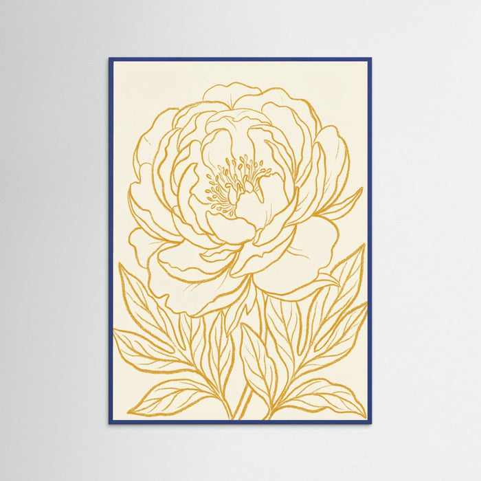 Blue Wood Golden Bloom