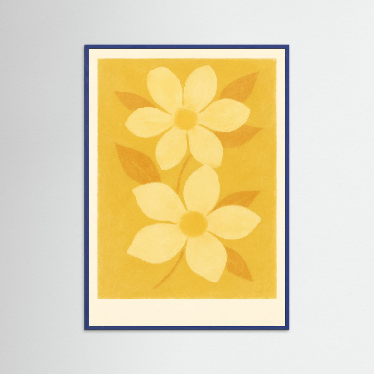 Blue Wood Golden Bloom