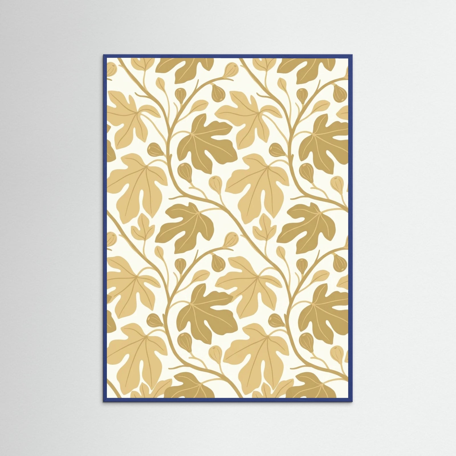 Blue Wood Golden Botanical Harmony