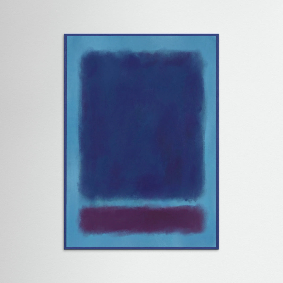 Blue Wood Golden Crimson Fields