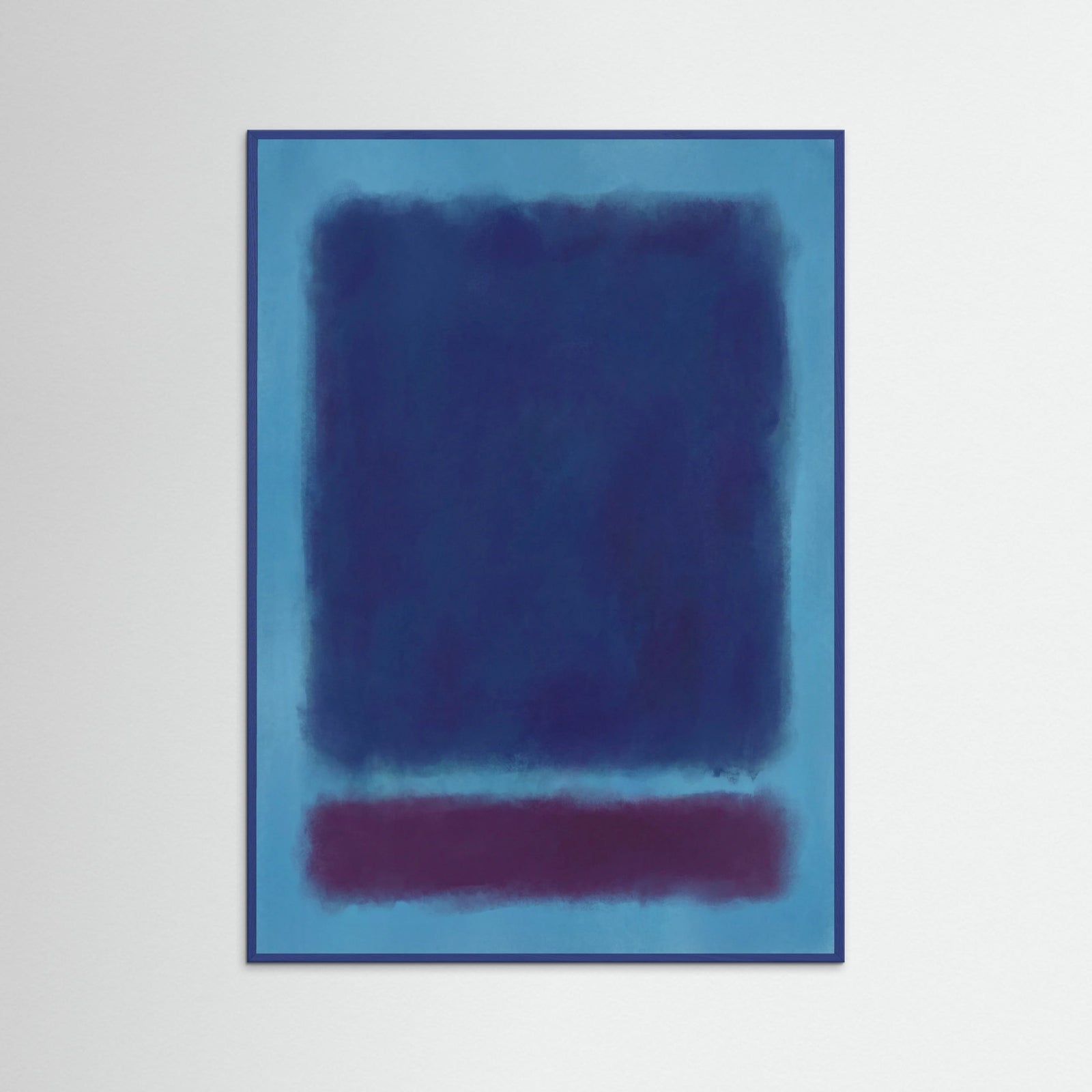 Blue Wood Golden Crimson Fields