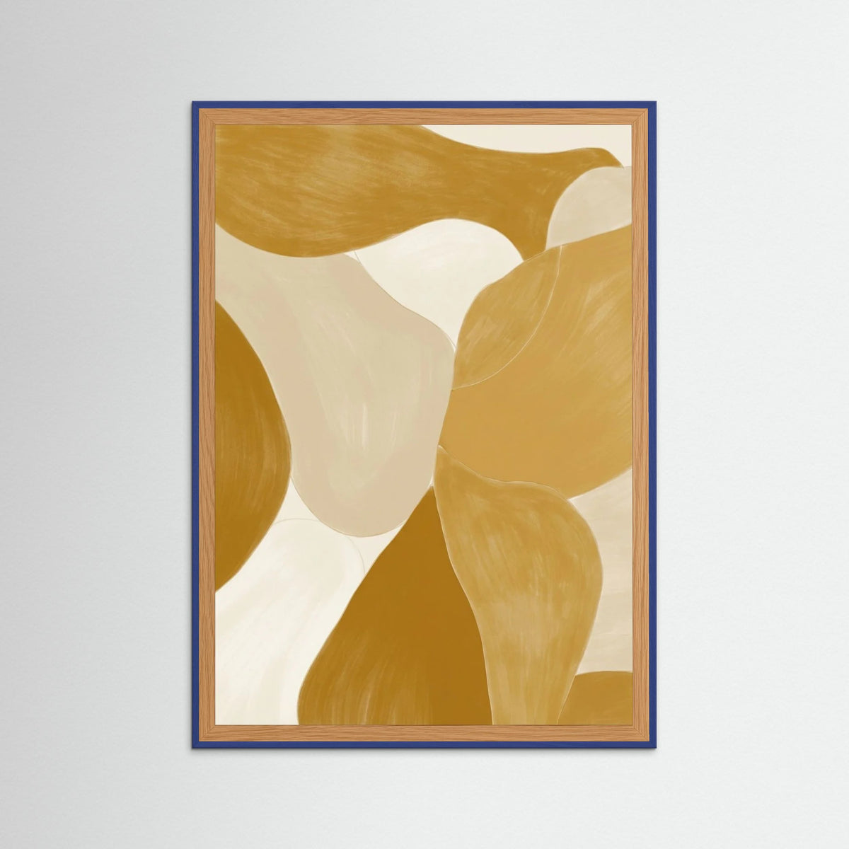 Blue Wood Golden Flow