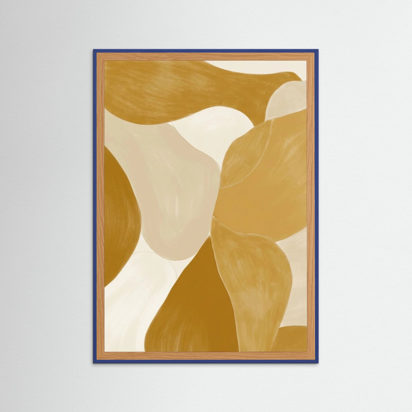 Blue Wood Golden Flow