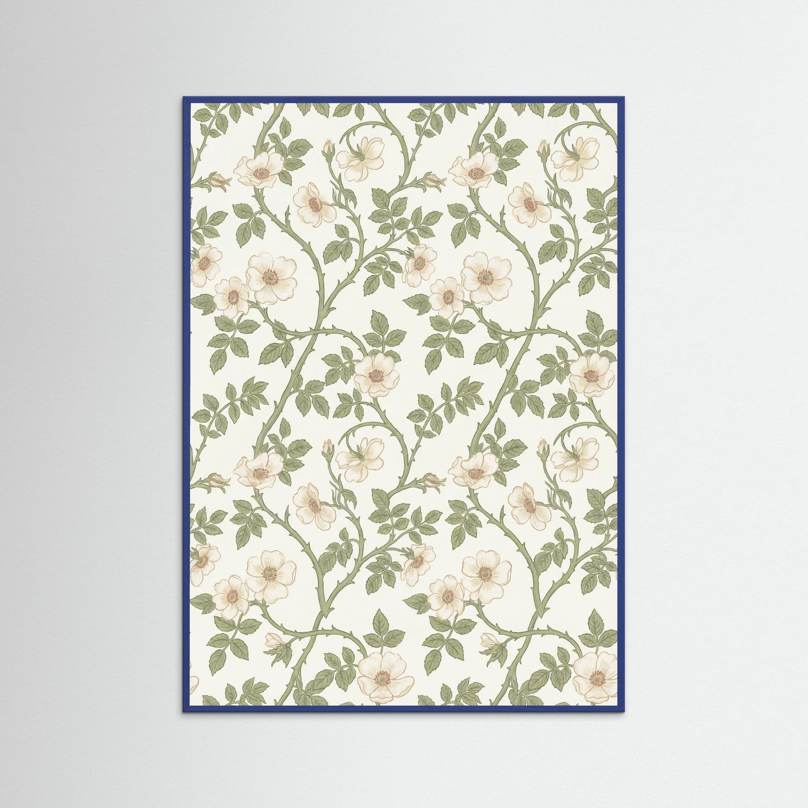 Blue Wood Golden Fruit Ornament