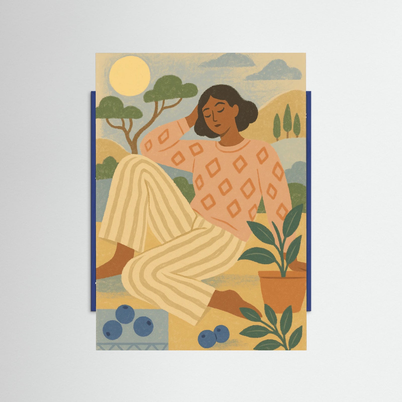 Blue Wood Golden Nostalgia