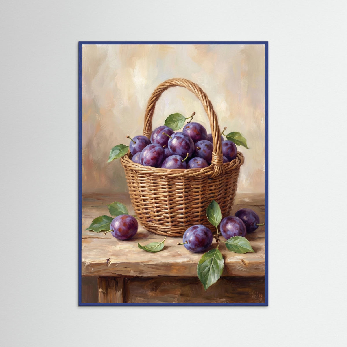 Blue Wood Golden Pear Still Life