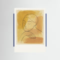 Blue Wood Golden Thought