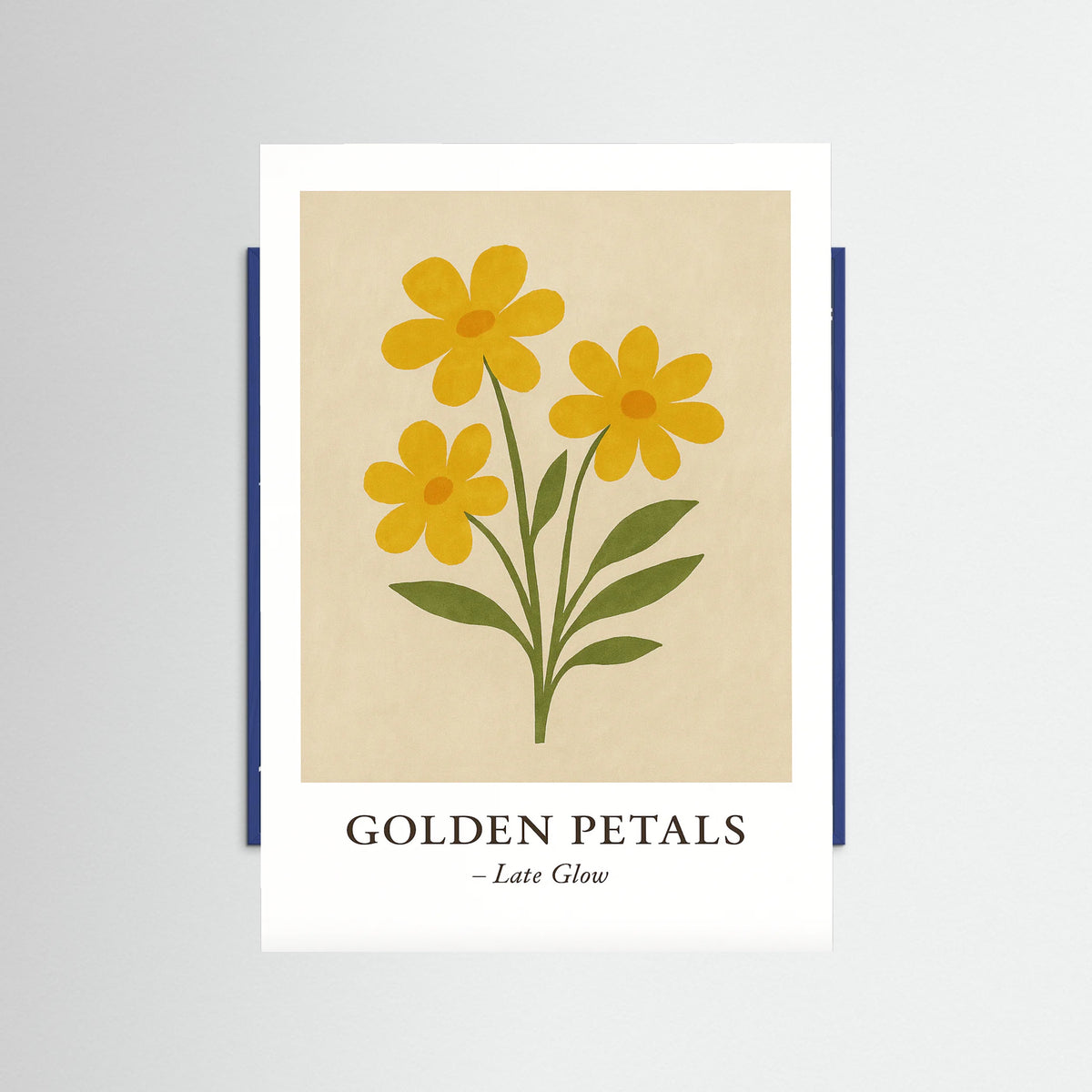Blue Wood Golden petals