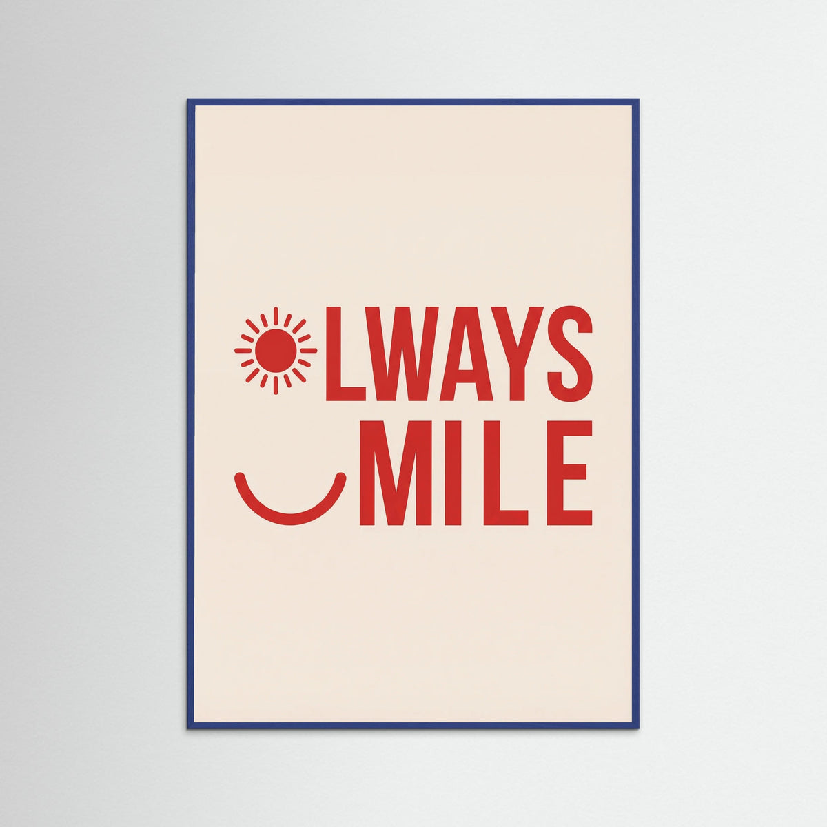 Blue Wood Good Mood Hearts