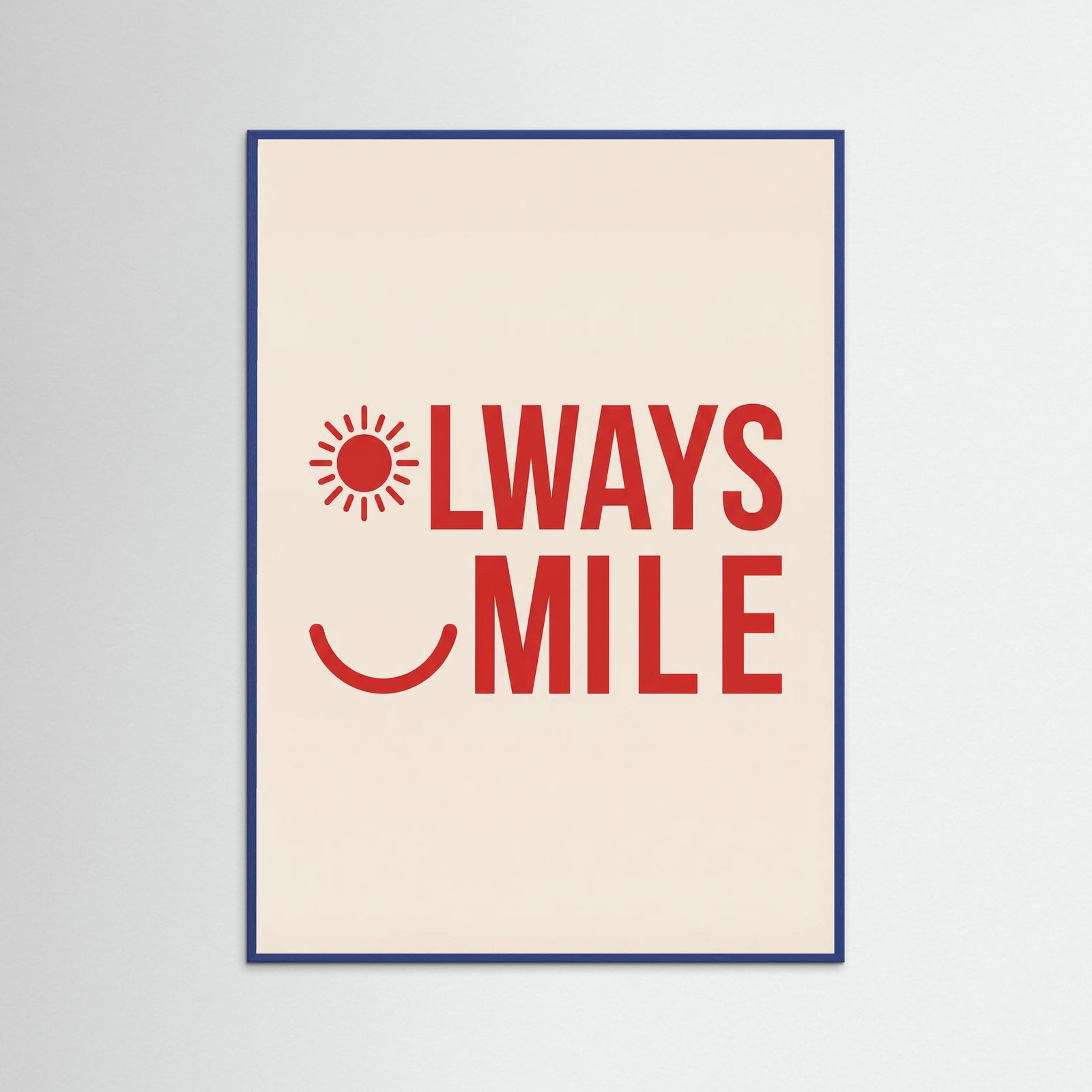 Blue Wood Good Mood Hearts