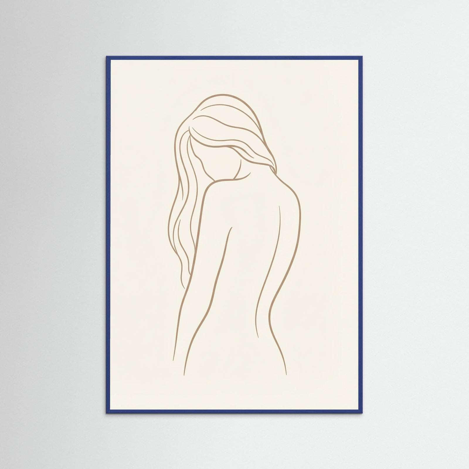 Blue Wood Graceful Contours