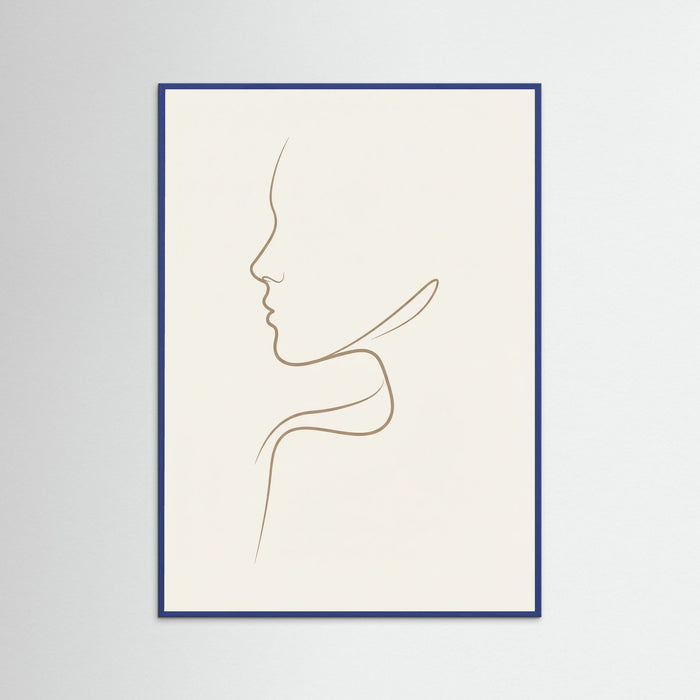 Blue Wood Graceful Silhouette