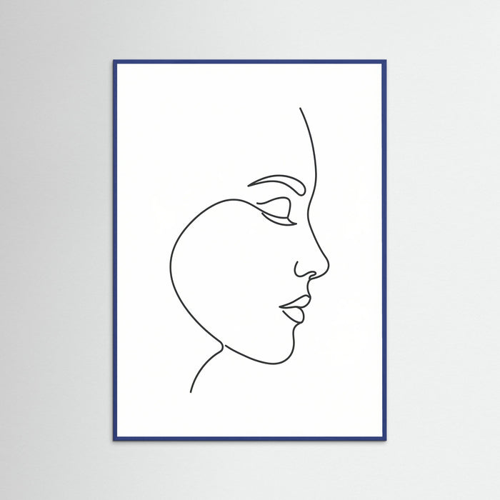 Blue Wood Graceful Silhouette